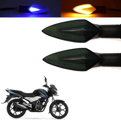 Vagary Front, Rear, Side LED Indicator Light for Bajaj Discover 100(Blue, Yellow)