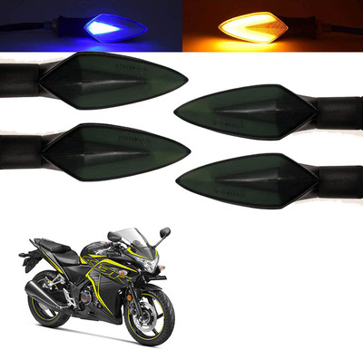Vagary Front, Rear, Side LED Indicator Light for Honda CBR 250R(Blue, Yellow)
