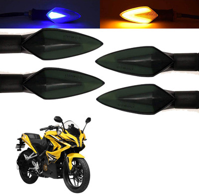 Vagary Front, Rear, Side LED Indicator Light for Bajaj Universal For Bike(Blue, Yellow)
