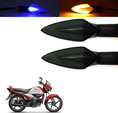 Vagary Front, Rear, Side LED Indicator Light for Hero Universal For Bike(Blue, Yellow)