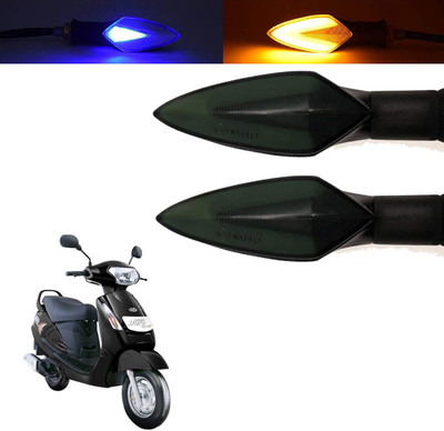 Vagary Front, Rear, Side LED Indicator Light for Mahindra Duro DZ(Blue, Yellow)