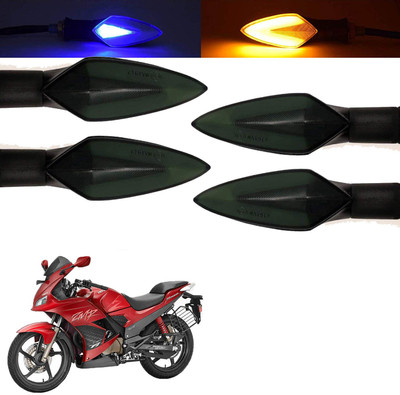 Vagary Front, Rear, Side LED Indicator Light for Hero Karizma ZMR(Blue, Yellow)