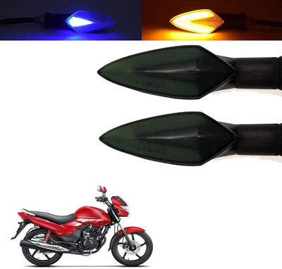 Vagary Front, Rear, Side LED Indicator Light for Hero Universal For Bike(Blue, Yellow)
