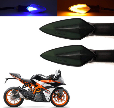 Vagary Front, Rear, Side LED Indicator Light for KTM RC 390(Blue, Yellow)