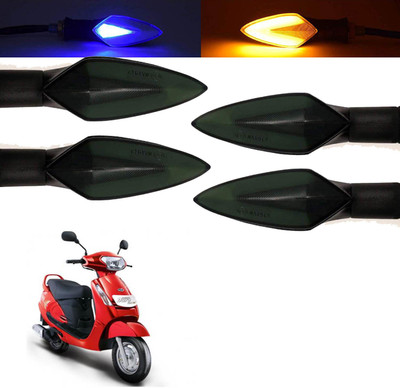Vagary Front, Rear, Side LED Indicator Light for Mahindra Duro(Blue, Yellow)