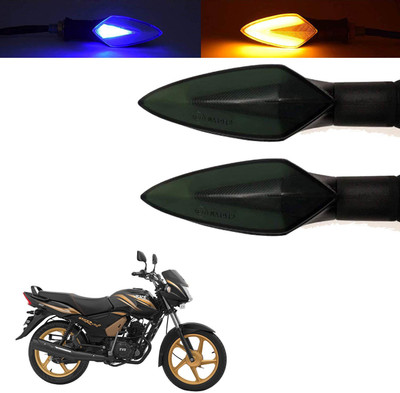 Vagary Front, Rear, Side LED Indicator Light for TVS Star City(Blue, Yellow)