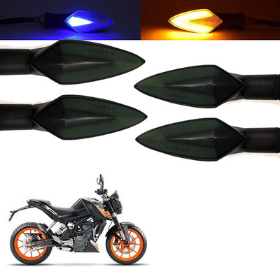 Vagary Front, Rear, Side LED Indicator Light for KTM Duke 200(Blue, Yellow)