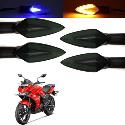 Vagary Front, Rear, Side LED Indicator Light for Hero Universal For Bike(Blue, Yellow)
