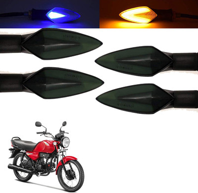 Vagary Front, Rear, Side LED Indicator Light for Hero Universal For Bike(Blue, Yellow)