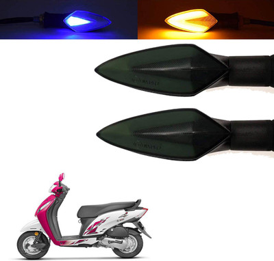 Vagary Front, Rear, Side LED Indicator Light for Honda Activa i(Blue, Yellow)
