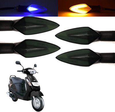 Vagary Front, Rear, Side LED Indicator Light for Mahindra Duro DZ(Blue, Yellow)