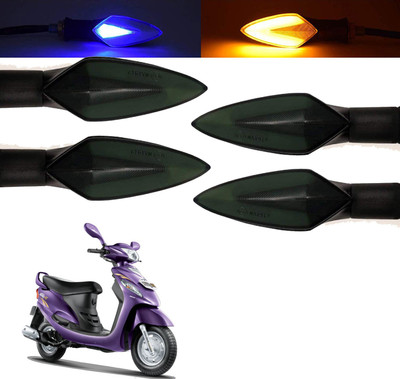 Vagary Front, Rear, Side LED Indicator Light for Mahindra Rodeo RZ(Blue, Yellow)