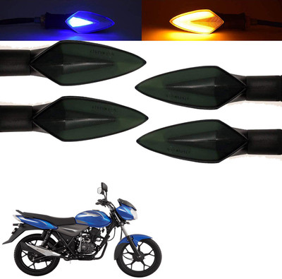 Vagary Front, Rear, Side LED Indicator Light for Bajaj Discover 100 DTS-i(Blue, Yellow)