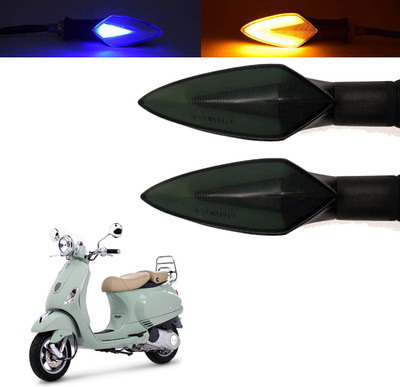 Vagary Front, Rear, Side LED Indicator Light for Piaggio Universal For Bike(Blue, Yellow)