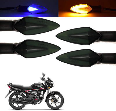 Vagary Front, Rear, Side LED Indicator Light for Honda CB Shine(Blue, Yellow)