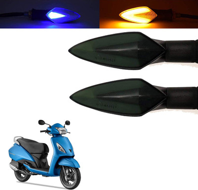 Vagary Front, Rear, Side LED Indicator Light for TVS Jupiter(Blue, Yellow)
