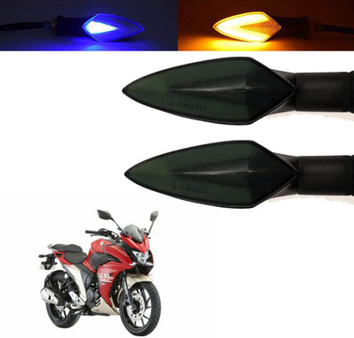 Vagary Front, Rear, Side LED Indicator Light for Yamaha Fazer(Blue, Yellow)
