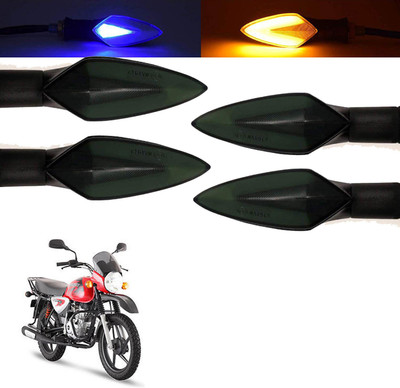 Vagary Front, Rear, Side LED Indicator Light for Bajaj Boxer(Blue, Yellow)
