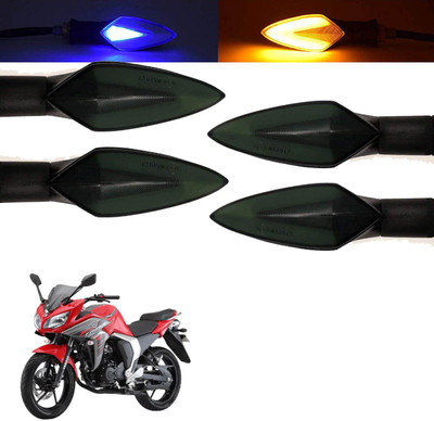 Vagary Front, Rear, Side LED Indicator Light for Yamaha Fazer(Blue, Yellow)