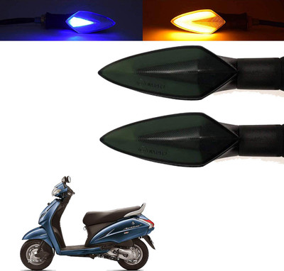 Vagary Front, Rear, Side LED Indicator Light for Honda Universal For Bike(Blue, Yellow)
