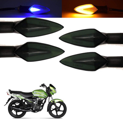 Vagary Front, Rear, Side LED Indicator Light for TVS Jive(Blue, Yellow)