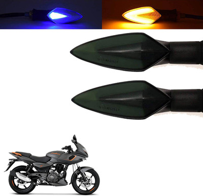 Vagary Front, Rear, Side LED Indicator Light for Bajaj Pulsar 180 DTS-i(Blue, Yellow)