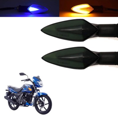 Vagary Front, Rear, Side LED Indicator Light for TVS Flame SR125(Blue, Yellow)