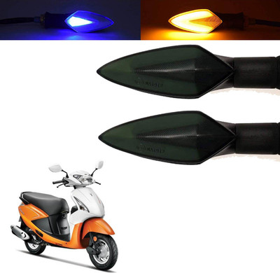 Vagary Front, Rear, Side LED Indicator Light for Hero Pleasure(Blue, Yellow)