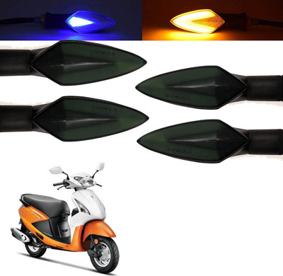 Vagary Front, Rear, Side LED Indicator Light for Hero Pleasure(Blue, Yellow)