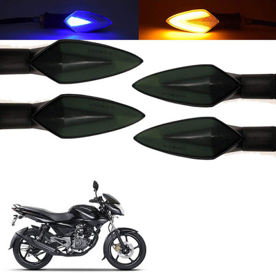 Vagary Front, Rear, Side LED Indicator Light for Bajaj Pulsar 135 LS(Blue, Yellow)