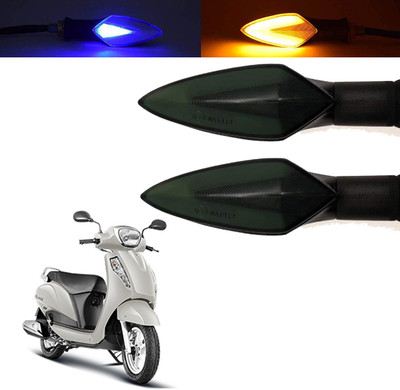 Vagary Front, Rear, Side LED Indicator Light for Suzuki Access 125(Blue, Yellow)
