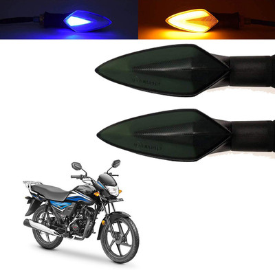 Vagary Front, Rear, Side LED Indicator Light for Honda Dream Neo(Blue, Yellow)