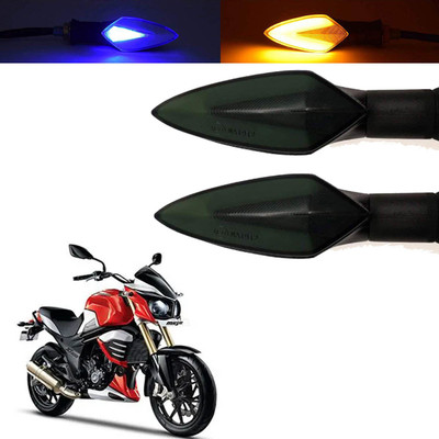 Vagary Front, Rear, Side LED Indicator Light for Mahindra Universal For Bike(Blue, Yellow)