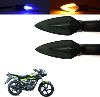 Vagary Front, Rear, Side LED Indicator Light for TVS Universal For Bike(Blue, Yellow)