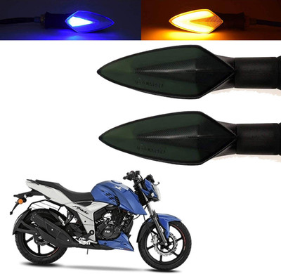 Vagary Front, Rear, Side LED Indicator Light for TVS Apache RTR 160(Blue, Yellow)