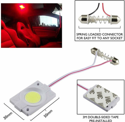 Cloudsale Red 2.4/Roof Interior Light Car LED (12 V, 35 W)(Universal For Car, Pack of 1)