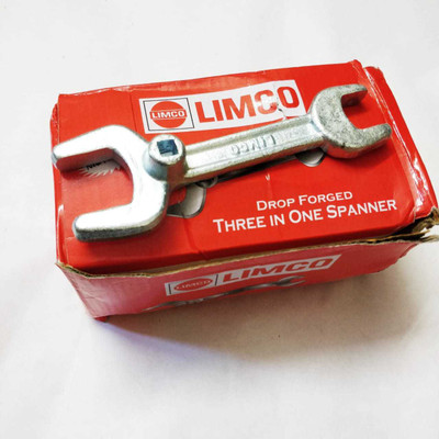 Limco 3 in 1 Spanner Medical Oxygen Cylinder Key Oxygen Cylinder Wrench Key Medical Cylinder Key Drop Forged (Pack of 1) Drop Forged Single Sided Open End Wrench(Pack of 1)