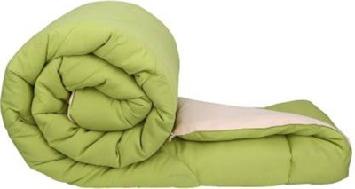 Vinayak Enterprises Solid Double Comforter for  Mild Winter(Poly Cotton, Green)