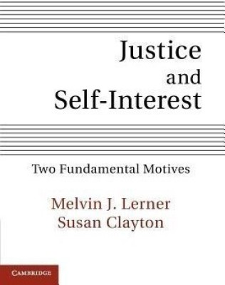 Justice and Self-Interest(English, Paperback, Lerner Melvin J.)