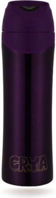 CRYA Clickster 500 ml Flask(Pack of 1, Purple, Steel)