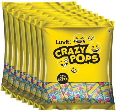 LuvIt CrazyPops | Button Shaped Treats Chocolate Skittles