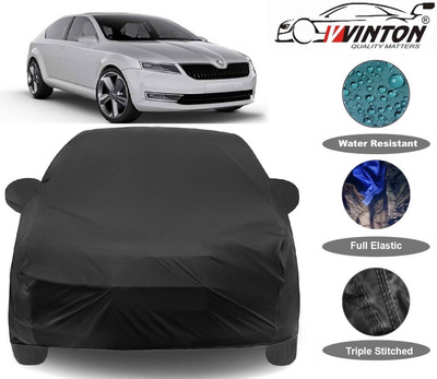 V VINTON Car Cover For Skoda Laura (With Mirror Pockets)(Black)