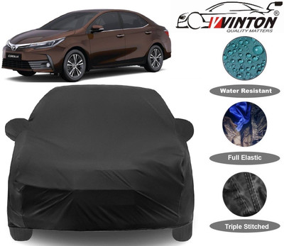 V VINTON Car Cover For Hyundai Accent (With Mirror Pockets)(Black)
