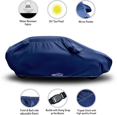 XAFO Car Cover For Mercedes Benz E280 Cdi (With Mirror Pockets)(Blue)