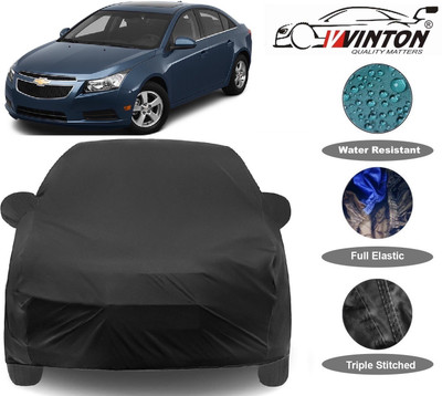 V VINTON Car Cover For Chevrolet Cruze (With Mirror Pockets)(Black)
