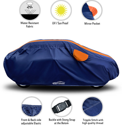 XAFO Car Cover For Mitsubishi Lancer (With Mirror Pockets)(Orange)