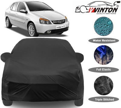 V VINTON Car Cover For Tata Indigo eCS (With Mirror Pockets)(Black)