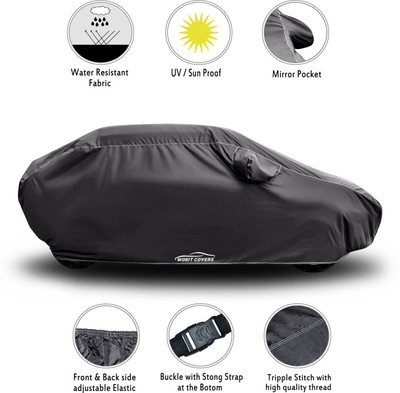 XAFO Car Cover For Mitsubishi Lancer (With Mirror Pockets)(Grey)