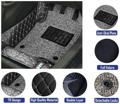 Euro Care Leatherite 7D Mat For  Mahindra Bolero(Black)