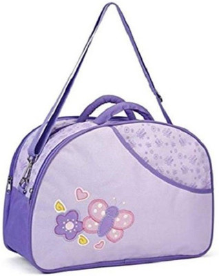 Hanu Enterprises New Born Baby Multipurpose Polyester Diaper/Mother Bag with Holder Diaper Changing Multi Compartment (Purple) Diaper Bag(Purple)